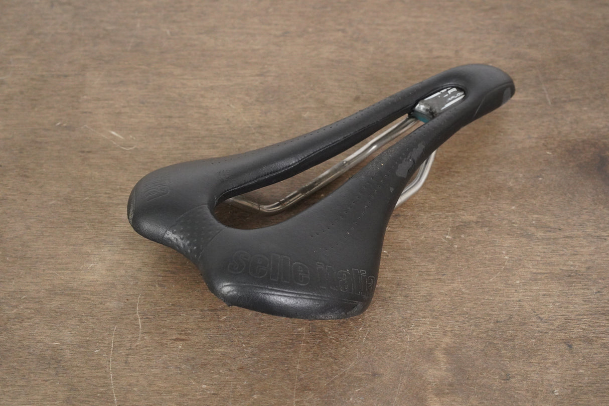 143mm Selle Italia SLR Superflow Titanium 316 Rail Road Saddle 185g