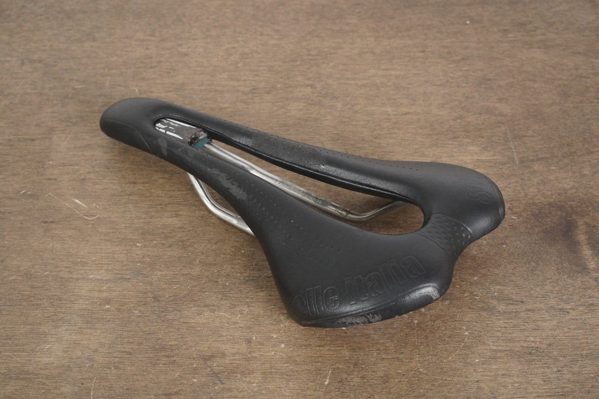 143mm Selle Italia SLR Superflow Titanium 316 Rail Road Saddle 185g