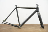 52cm Cannondale SuperX Black Inc. Easton Carbon Disc CX Gravel Frameset Super X