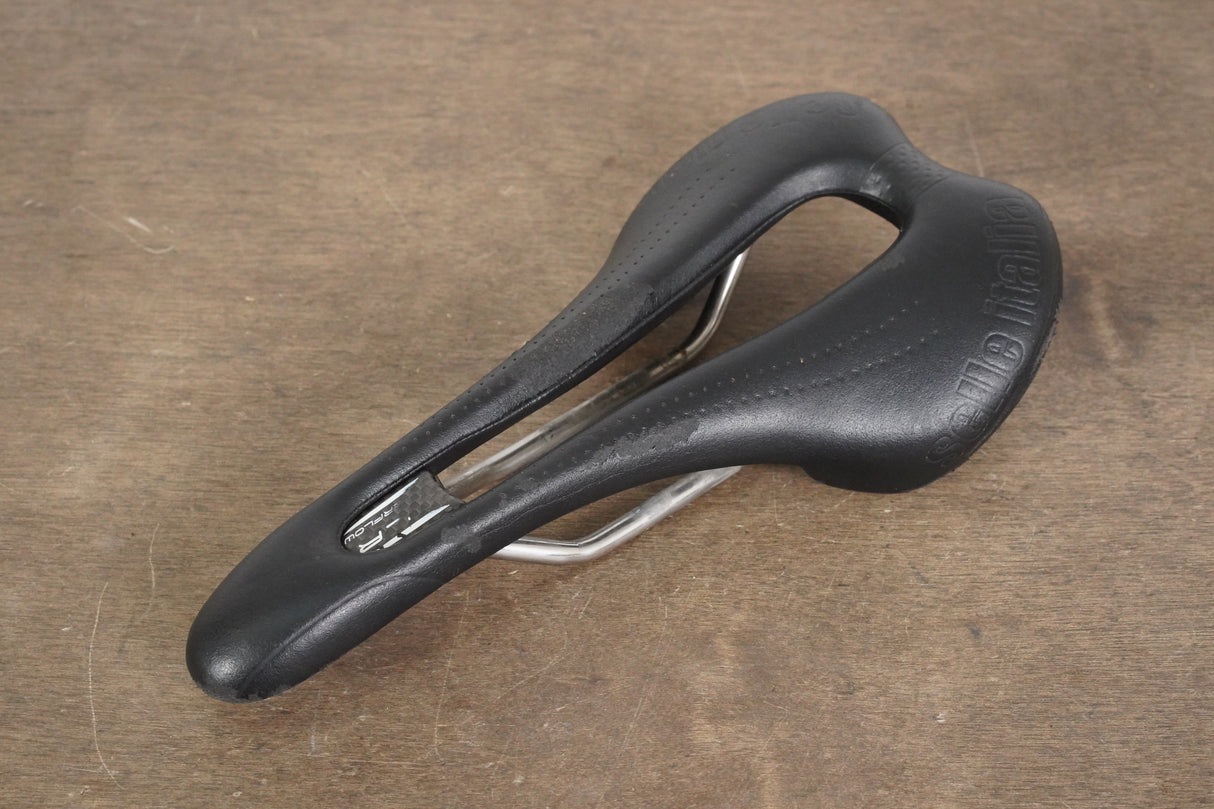 143mm Selle Italia SLR Superflow Titanium 316 Rail Road Saddle 185g