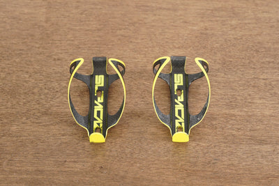 (2) Specialized Supacaz Fly Carbon Yellow Bottle Cages 46g