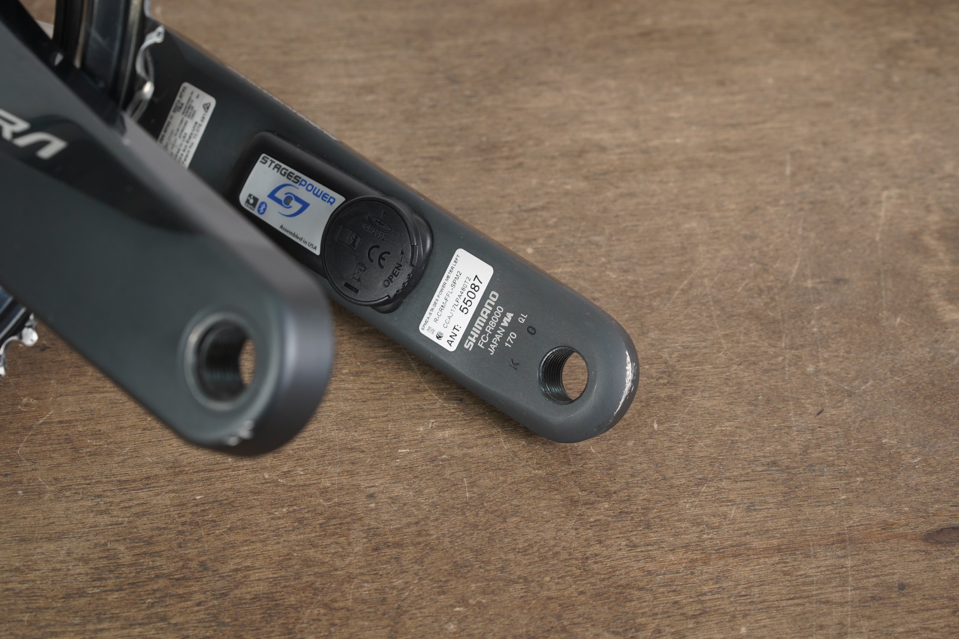 パーツ Shimano FC-R8000 170mm Stages Power Stages Power Meter on Shimano Ultegra R8000 Left | Stages Cycling