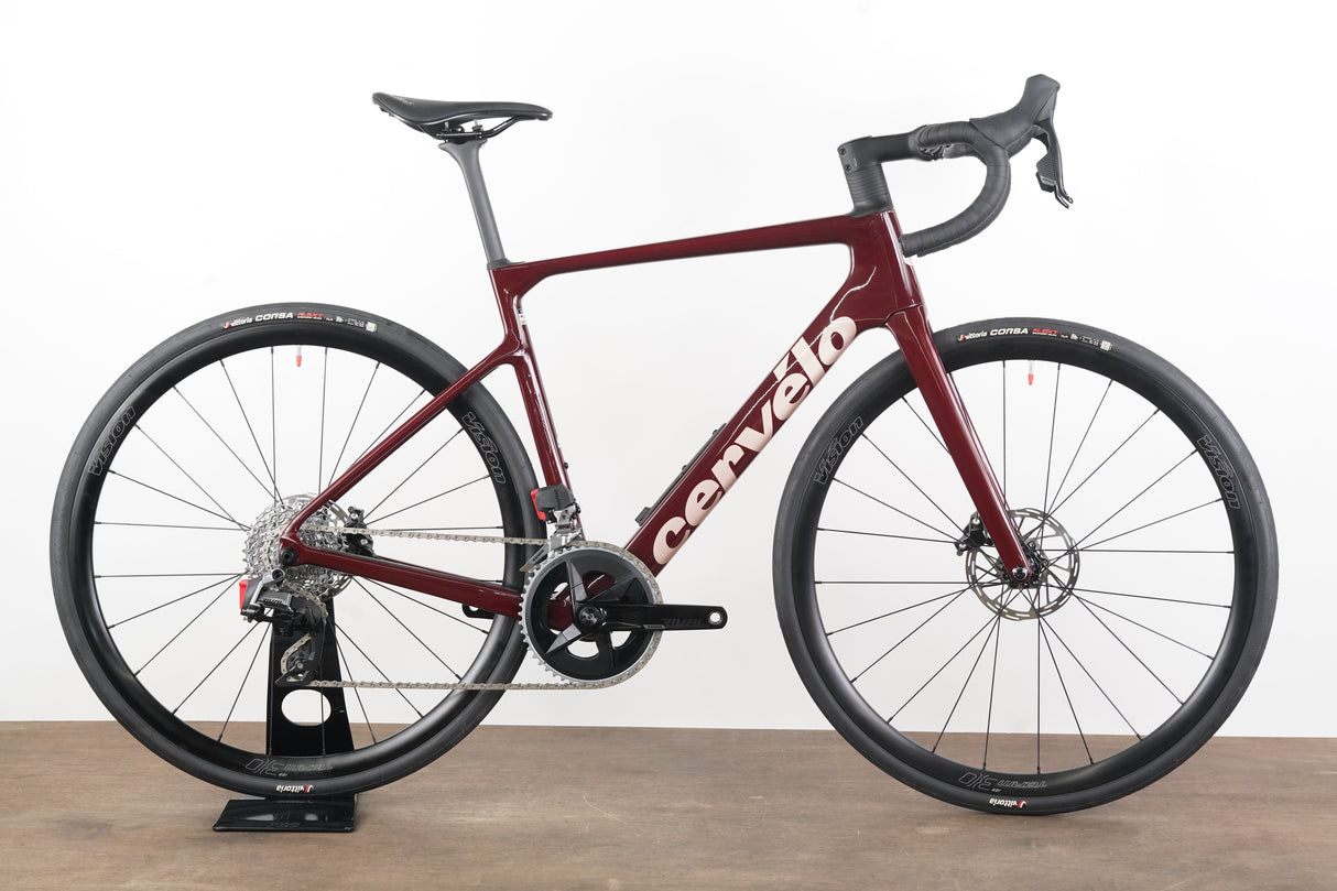 NEW 2025 54cm Cervelo Caledonia 5 Carmine Rival AXS Carbon Disc Road Bike