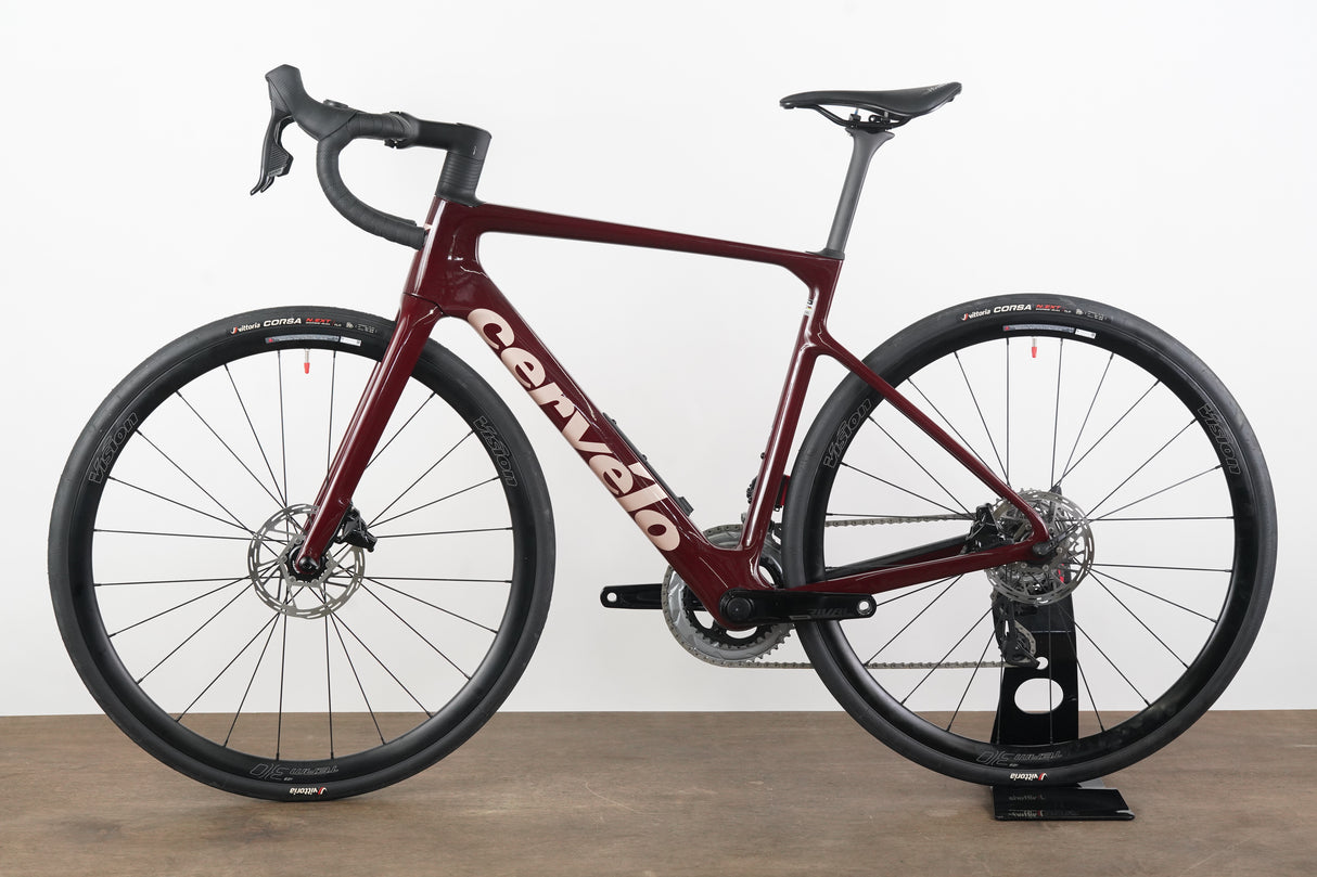 NEW 2025 54cm Cervelo Caledonia 5 Carmine Rival AXS Carbon Disc Road Bike