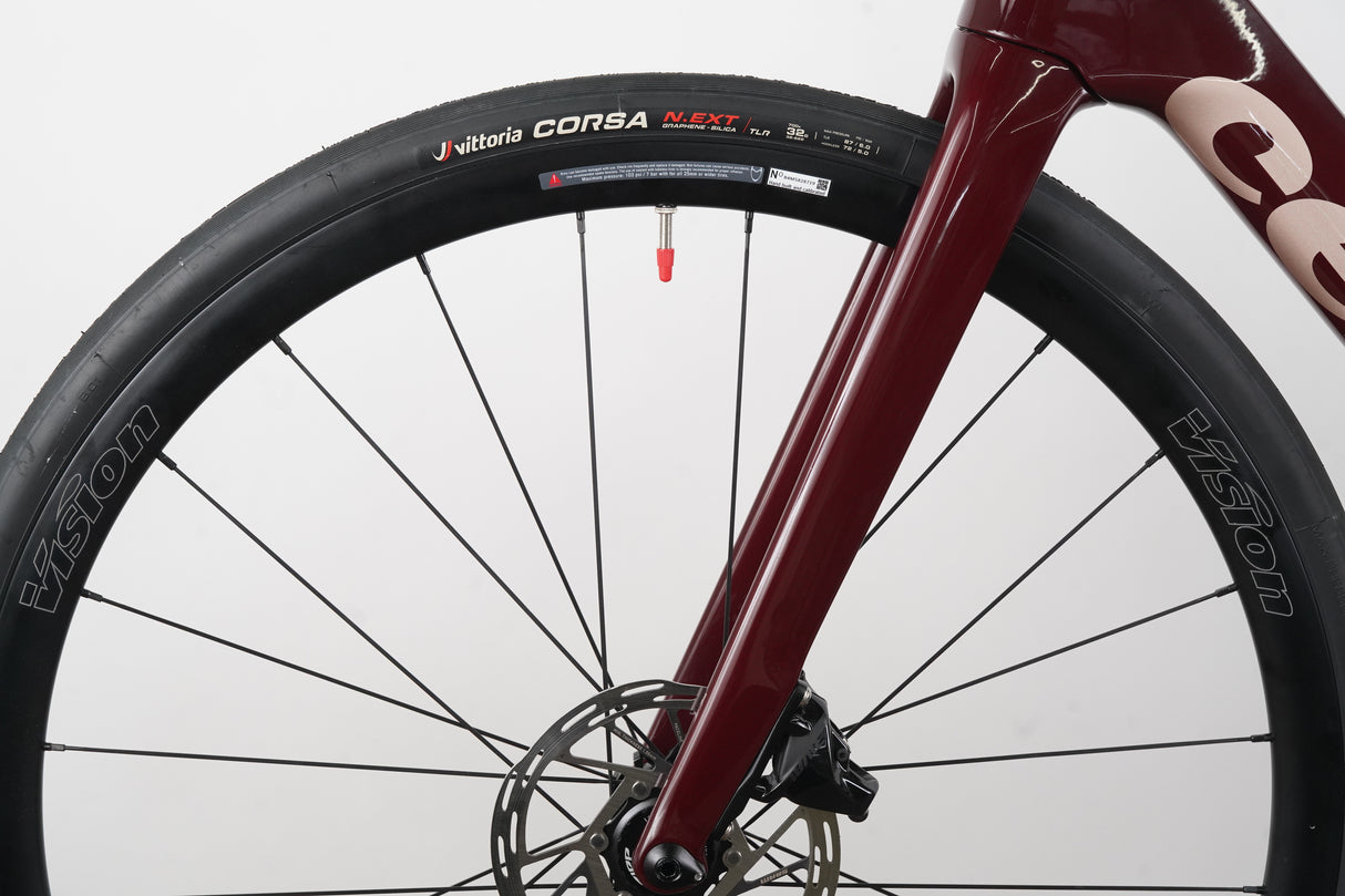 NEW 2025 54cm Cervelo Caledonia 5 Carmine Rival AXS Carbon Disc Road Bike