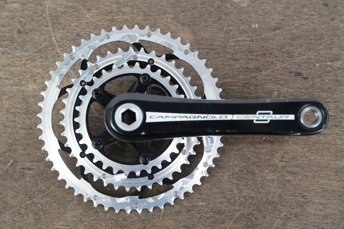 175mm 52/39/30T Campagnolo Centaur Power Torque 10 Speed Road Crankset 843g