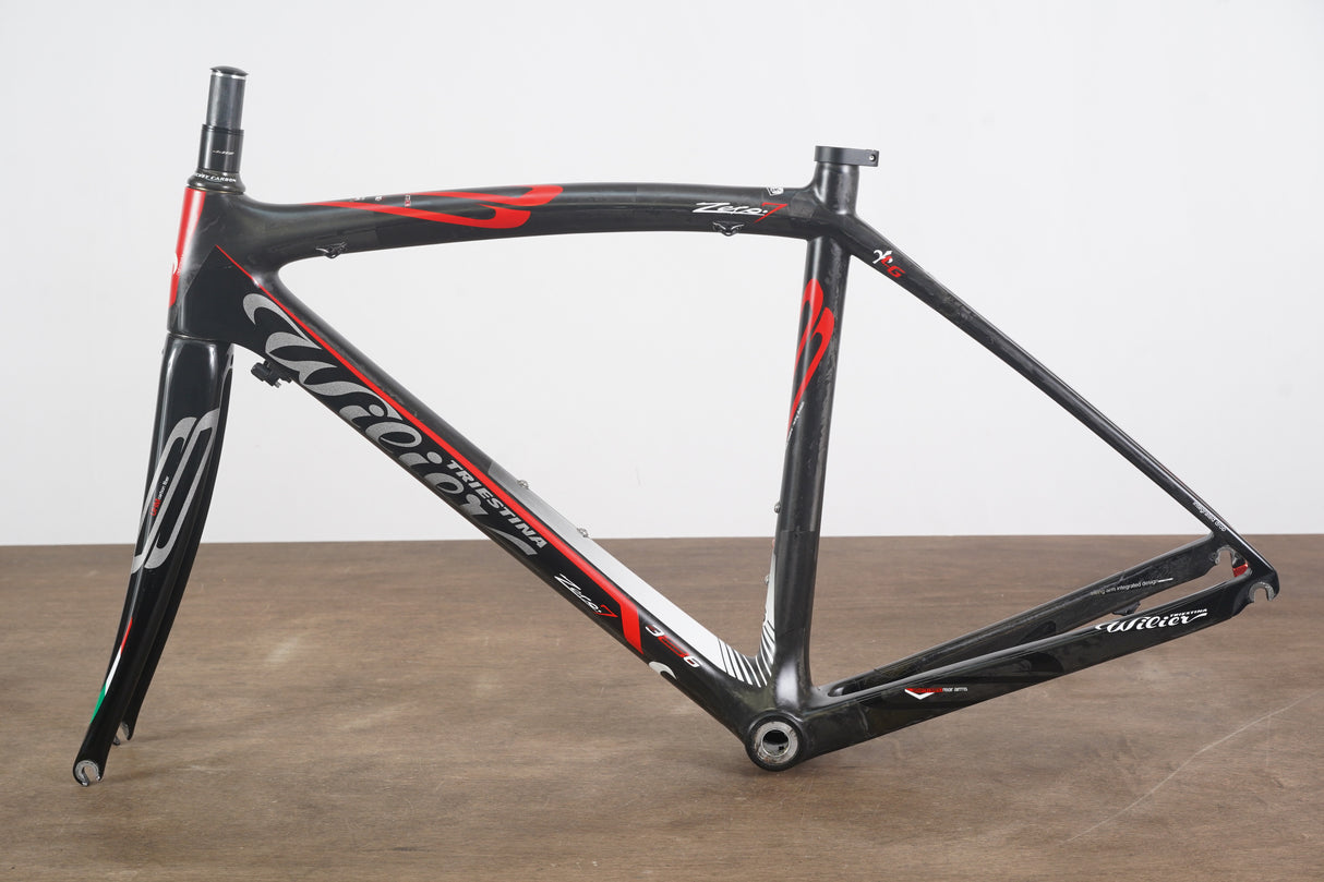 S (Small) Wilier Triestina Zero 7 Carbon Rim Brake Road Frameset Zero.7