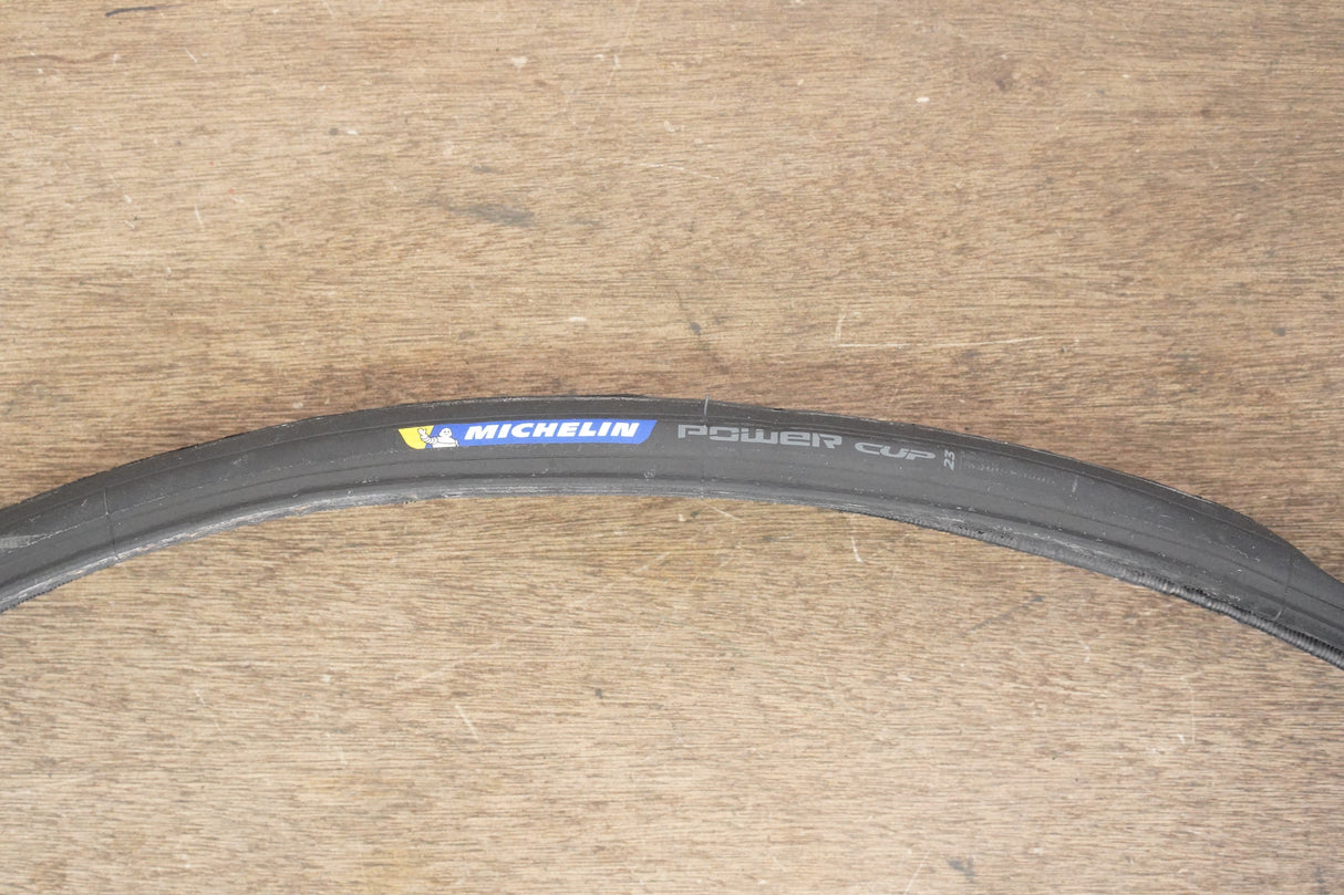 (2) 700x23C (23mm) Michelin Power Cup Clincher Road Tires