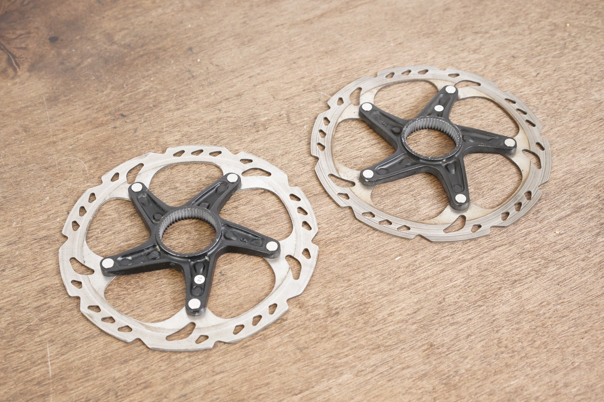 (2) 160mm Shimano Deore XT SM-RT81-S Center Lock Disc Brake Road CX MTB Rotors