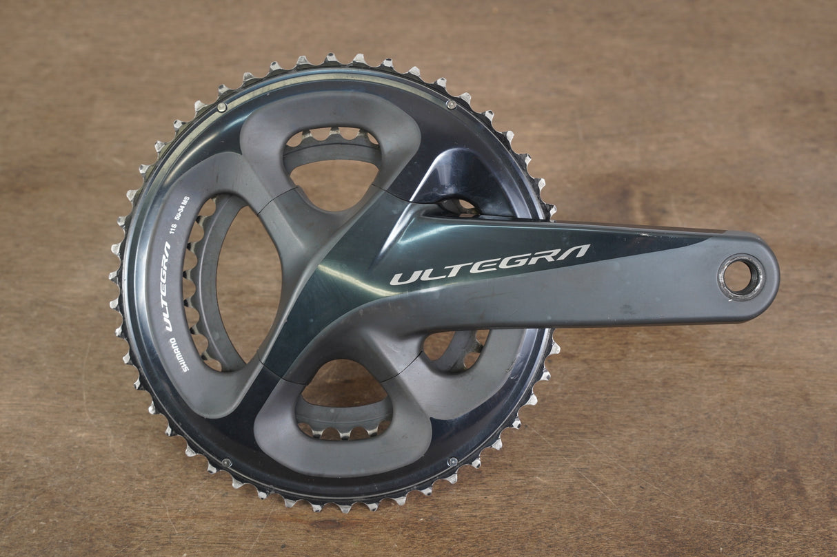 172.5mm 50/34T Shimano Ultegra FC-R8000 11 Speed Crankset 8000