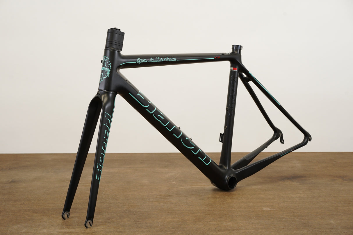 50cm Bianchi Specialissima CV Carbon Rim Brake Road Frameset