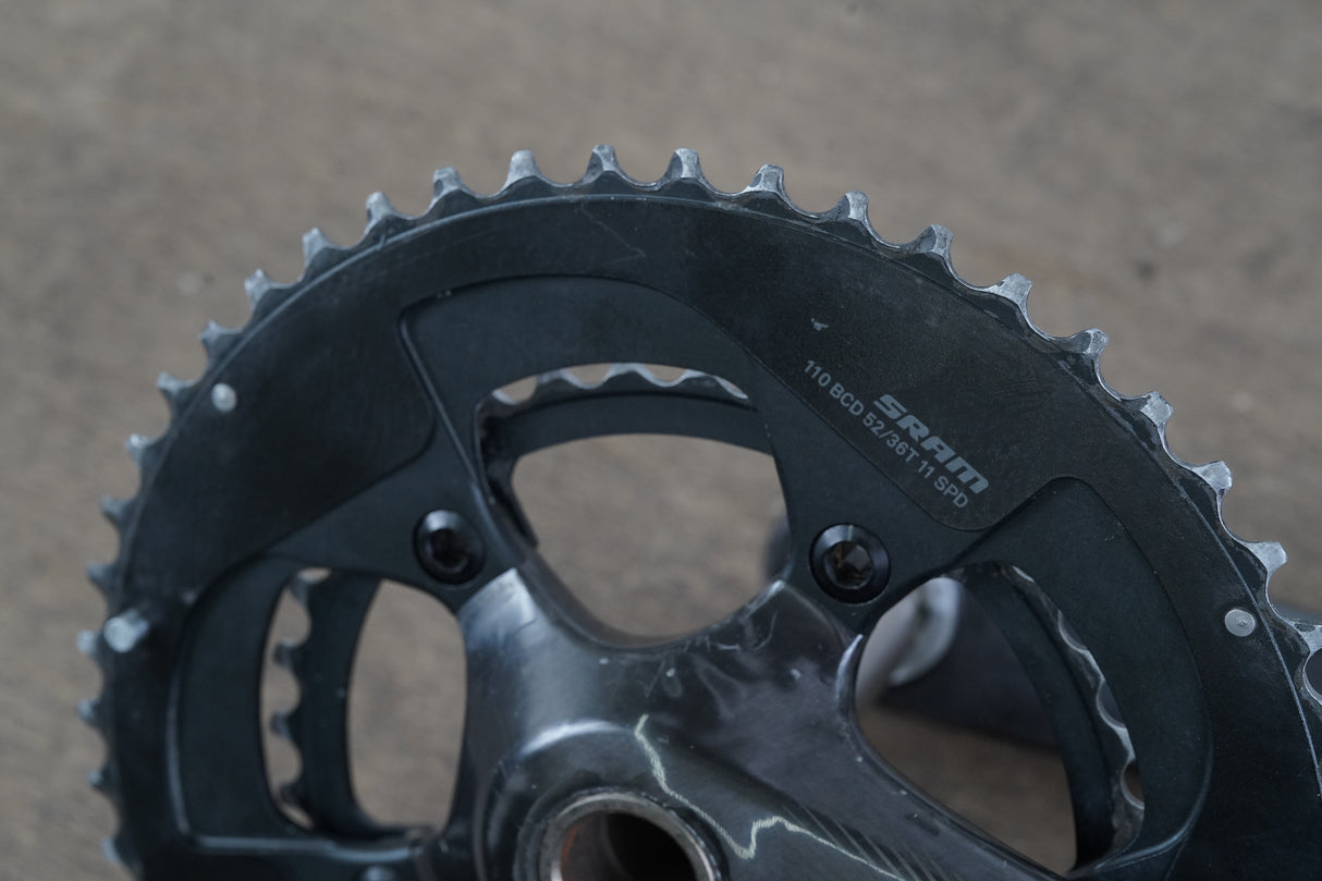 172.5mm 52/36T GXP SRAM Red 22 Carbon Road Crankset 597g