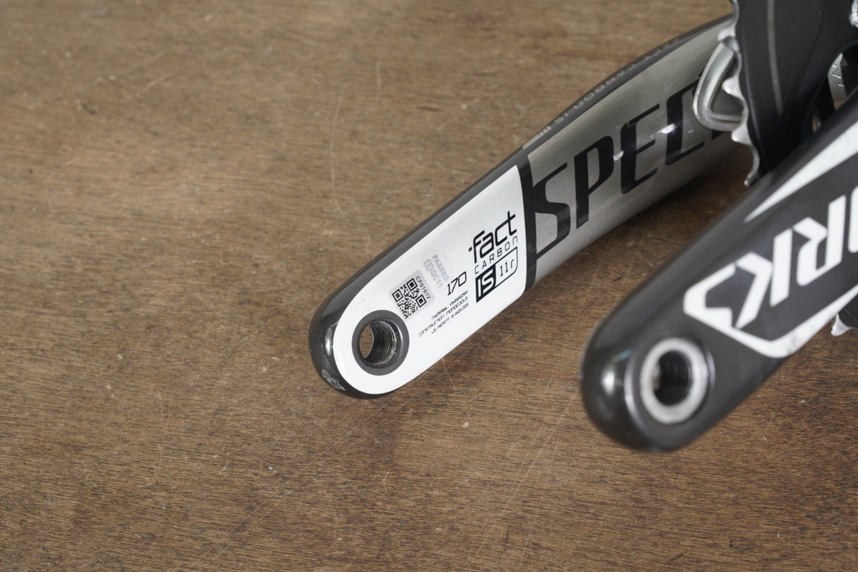 170mm 52/36T BB30 Specialized S-WORKS Quarq Power Meter Carbon Crankset