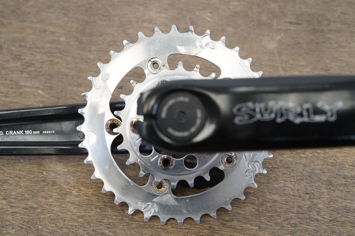 180mm 36/22T 24mm Surly O.D Alloy CX Gravel Crankset 1031g *100mm Wide*