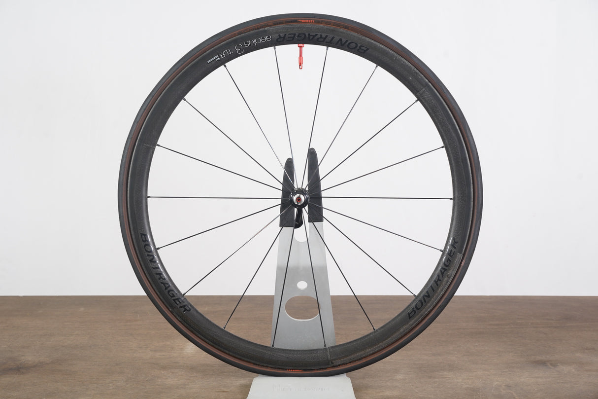 FRONT Bontrager Aeolus 3 TLR Carbon Tubeless Clincher Rim Brake Wheelset 11 Speed