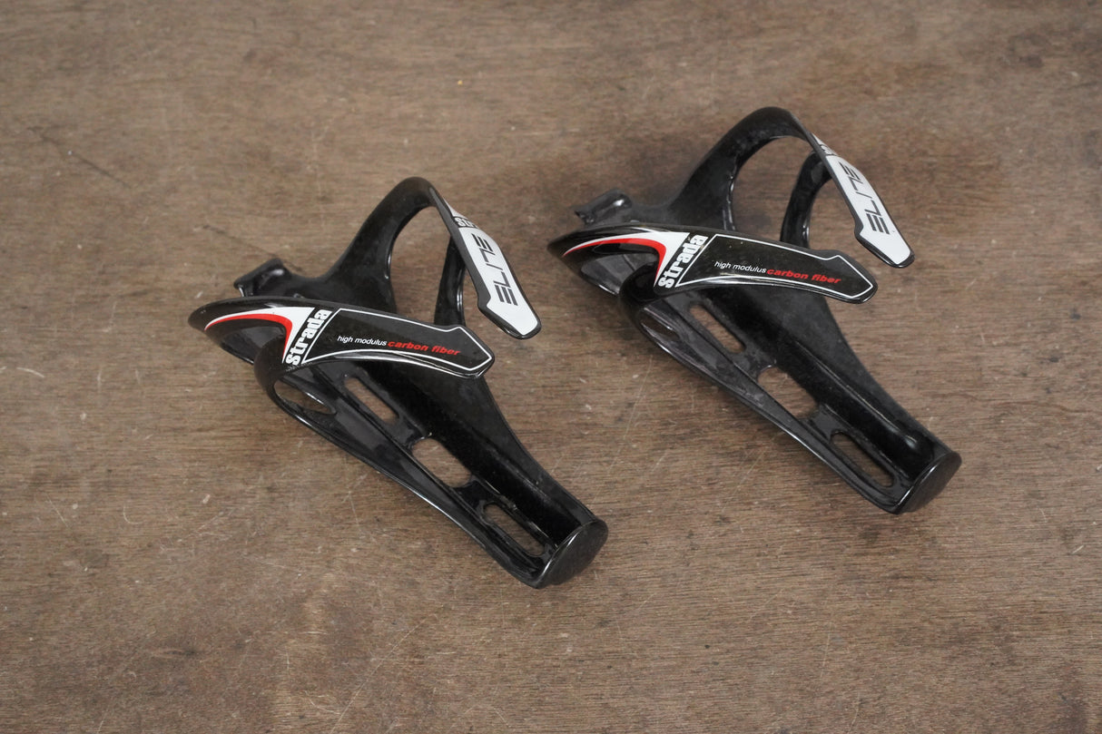 (2) Elite Strada Carbon Water Bottle Cages 70g