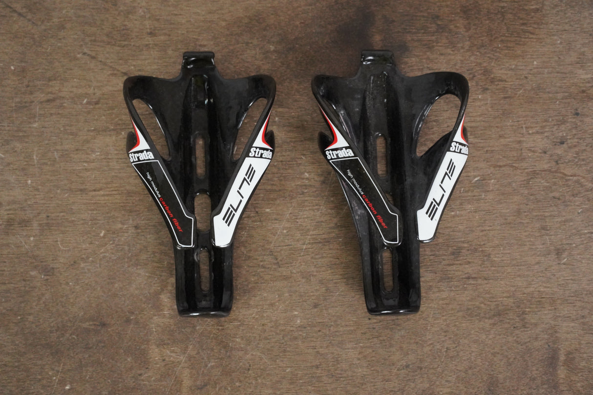 (2) Elite Strada Carbon Water Bottle Cages 70g