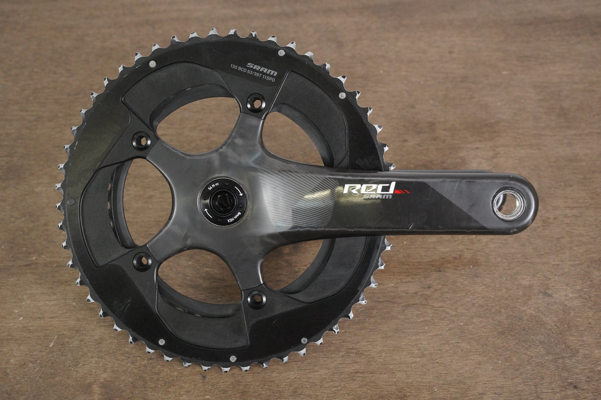 172.5mm 53/39T BB30 SRAM Red 22 Carbon Road Crankset