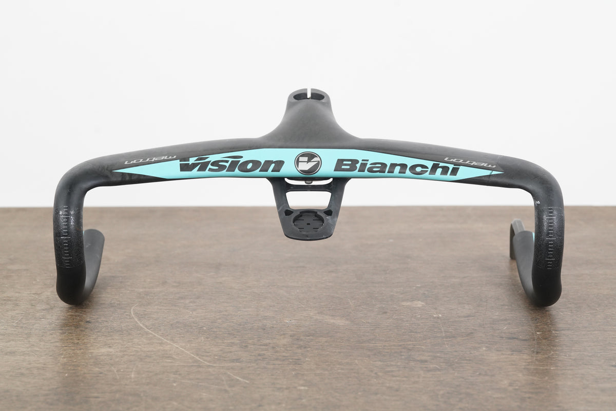40cm 100mm -6 Degree Vision Metron 5D Integrated Carbon Barstem Handlebar 1 1/8"