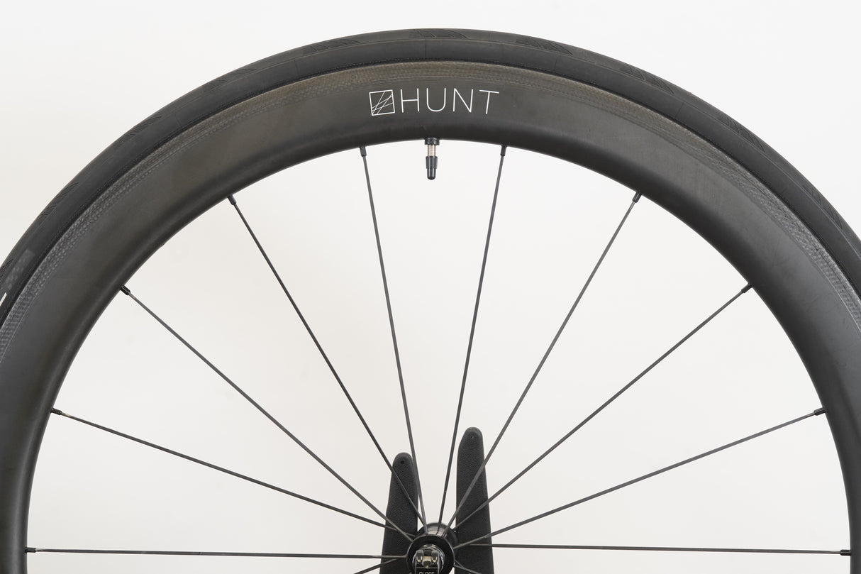 Hunt 50 Carbon Aero Wide Tubeless Clincher Rim Brake Wheelset SRAM XDR Speed