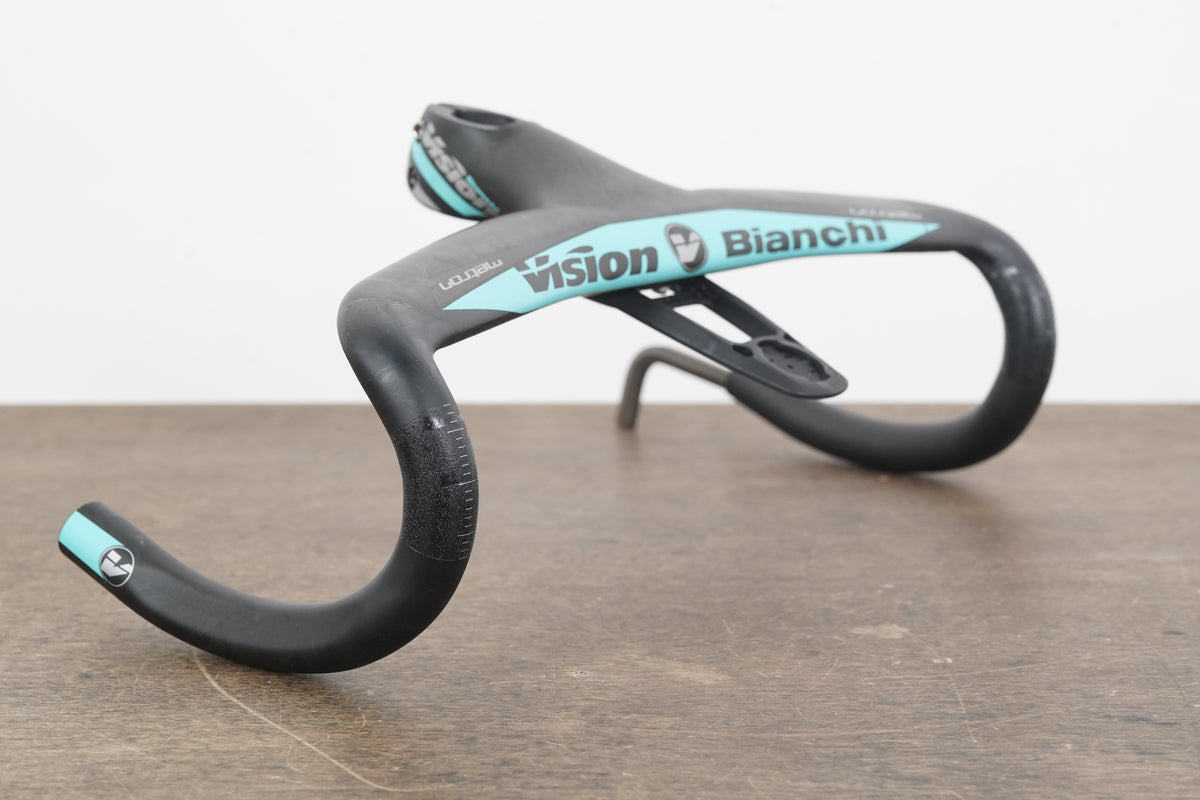 40cm 100mm -6 Degree Vision Metron 5D Integrated Carbon Barstem Handlebar 1 1/8"