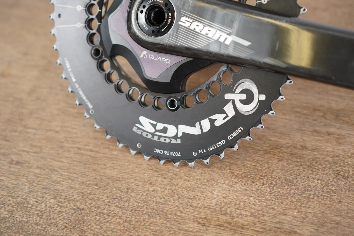 175mm 50/34T BB30 SRAM Quarq Rotor Q Rings Power Meter Crankset