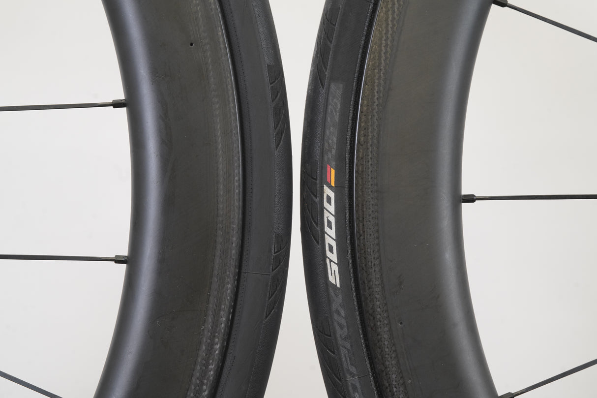 Hunt 50 Carbon Aero Wide Tubeless Clincher Rim Brake Wheelset SRAM XDR Speed