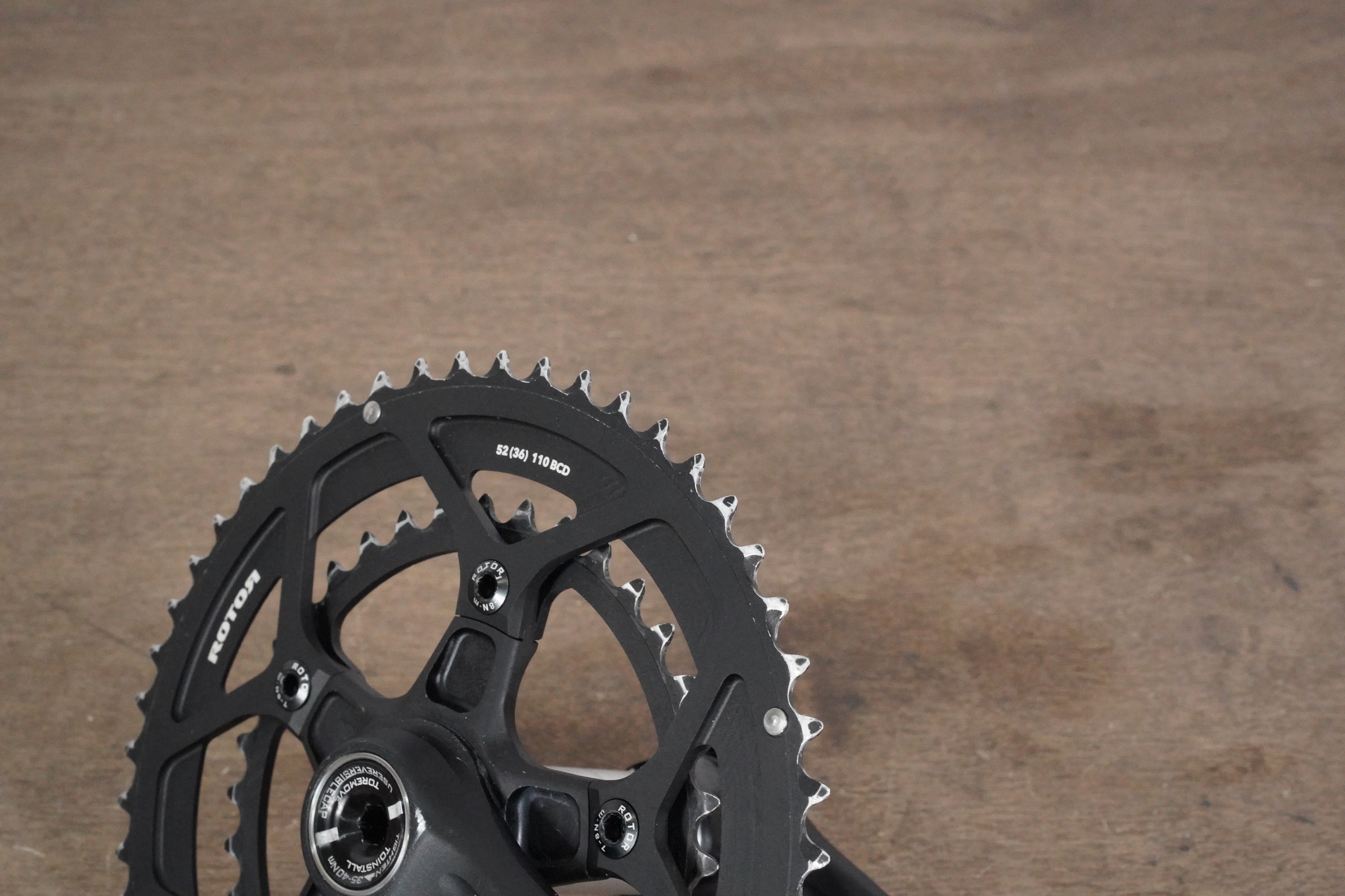 170mm 52/36T BB30 Rotor 3D NoQ Road Crankset – Elevate Cycling