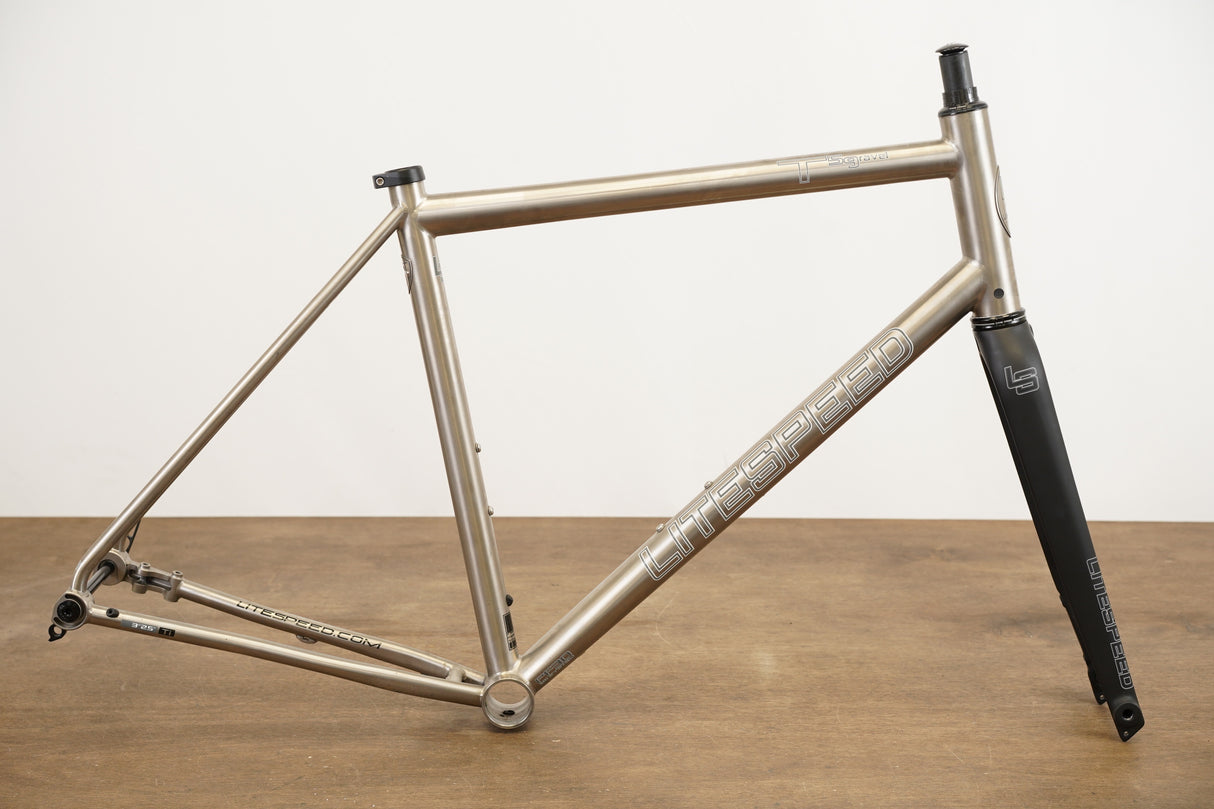 L (Large) Litespeed T5 ENVE Di2 Titanium Disc Brake Gravel Frameset