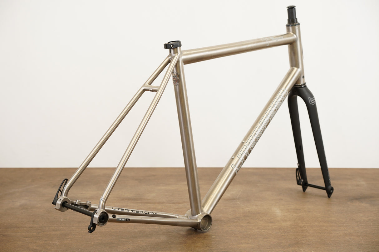 L (Large) Litespeed T5 ENVE Di2 Titanium Disc Brake Gravel Frameset