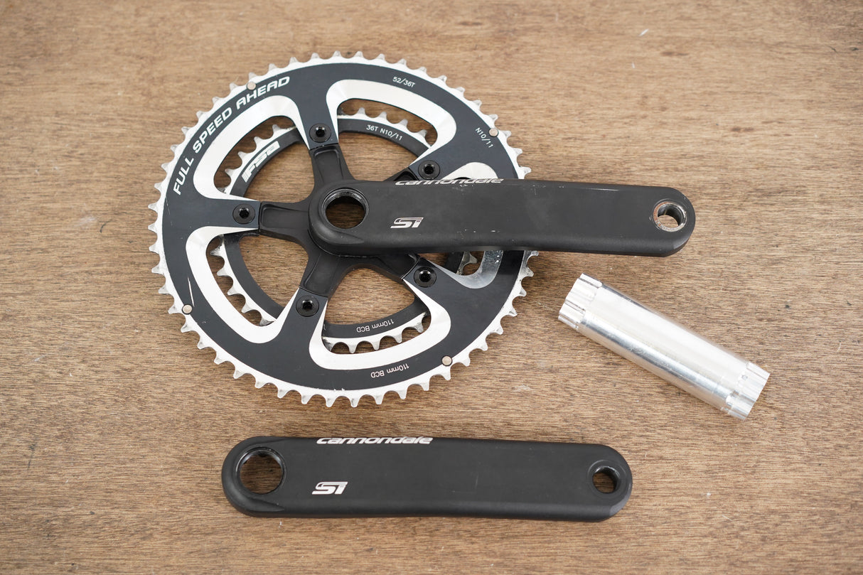 172.5mm 52/36T BB30 Cannondale Si Hollowgram Road Crankset