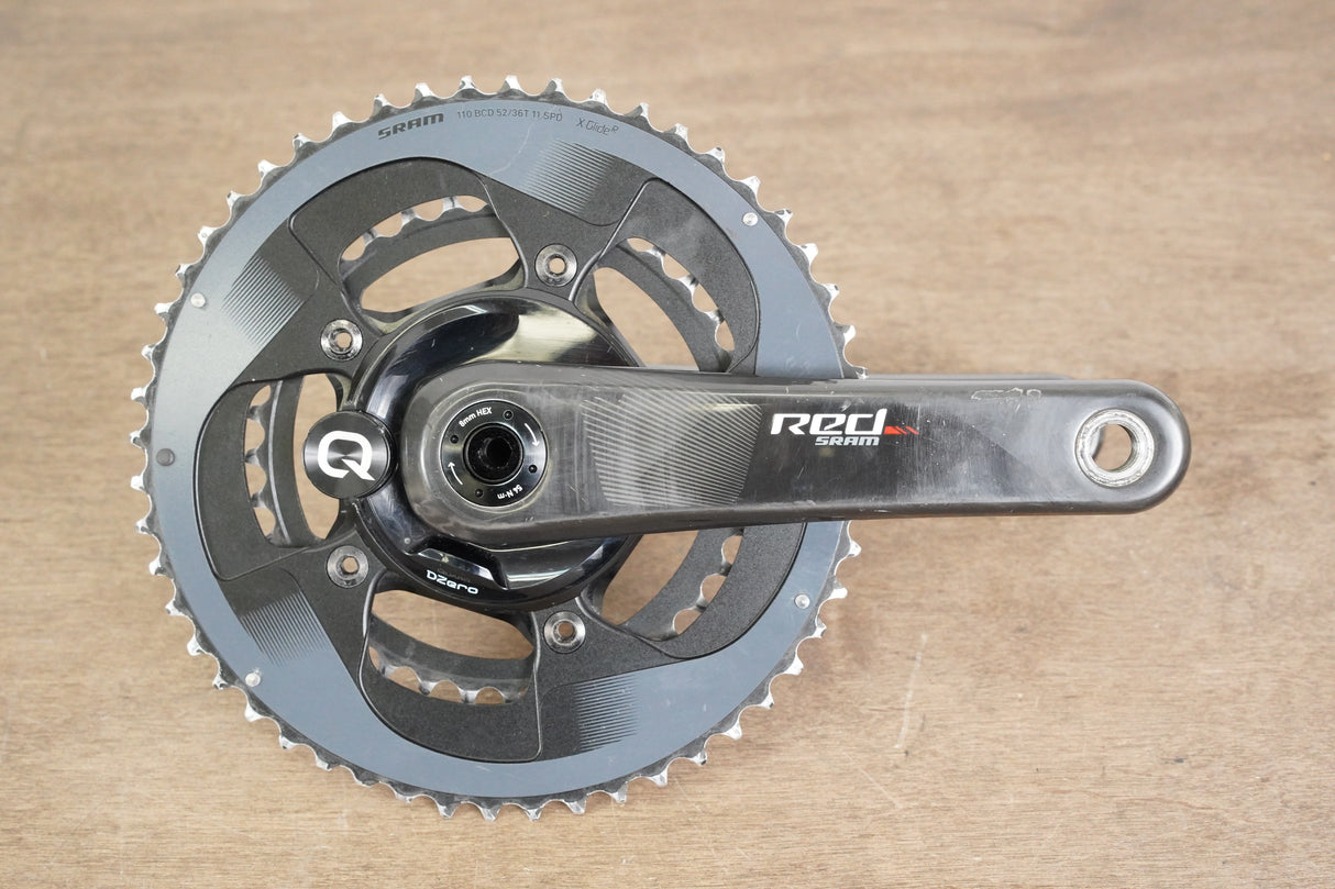 170mm 52/36T BB30 SRAM Red 22 Quarq DZero Carbon Power Meter Crankset