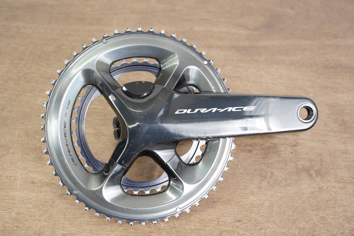 175mm 52/36T Shimano Dura Ace FC-R9100-P Dual Sided Power Meter Crankset 9100