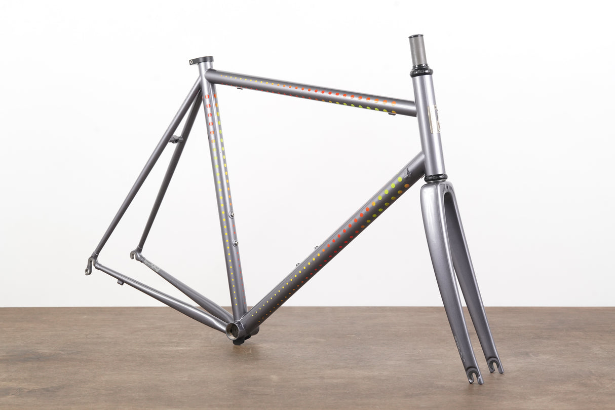 NEW 58cm Pegoretti Duende Mezzatazza Steel Rim Brake Frameset + Falz Fork