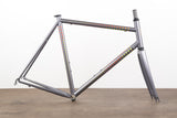 NEW 58cm Pegoretti Duende Mezzatazza Steel Rim Brake Frameset + Falz Fork