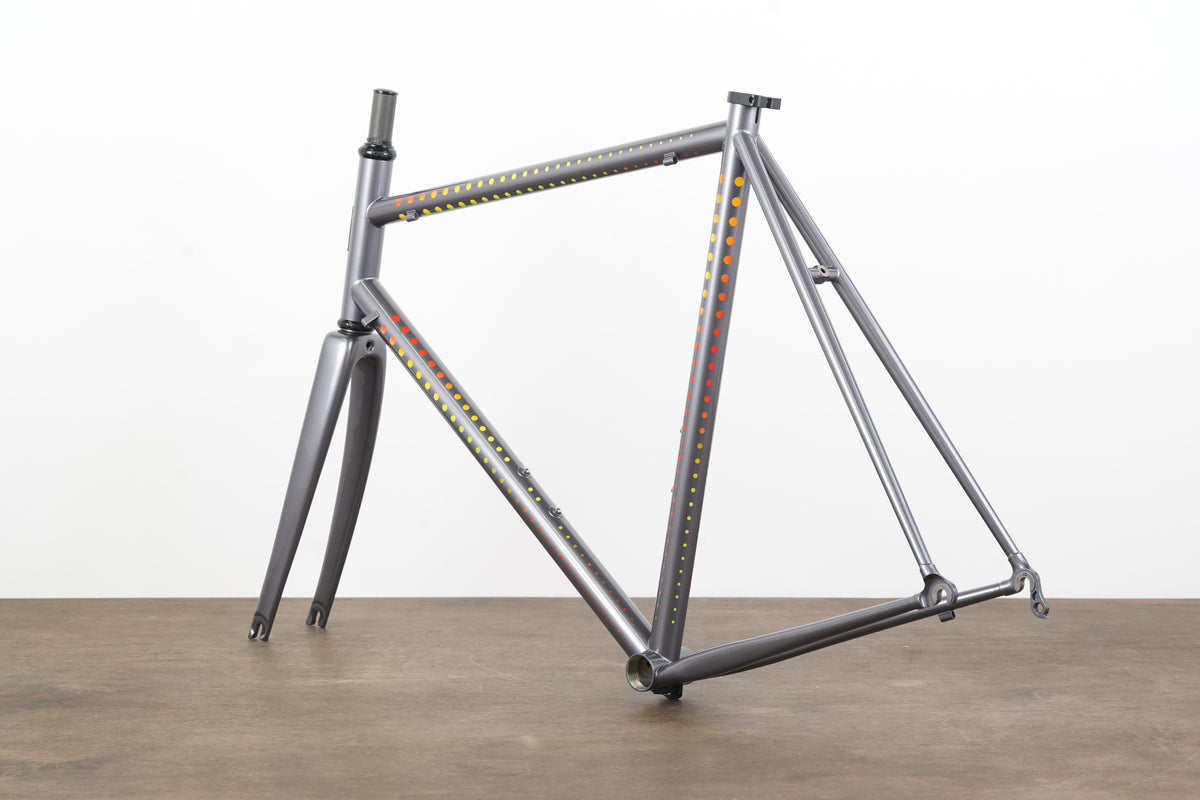NEW 58cm Pegoretti Duende Mezzatazza Steel Rim Brake Frameset + Falz Fork