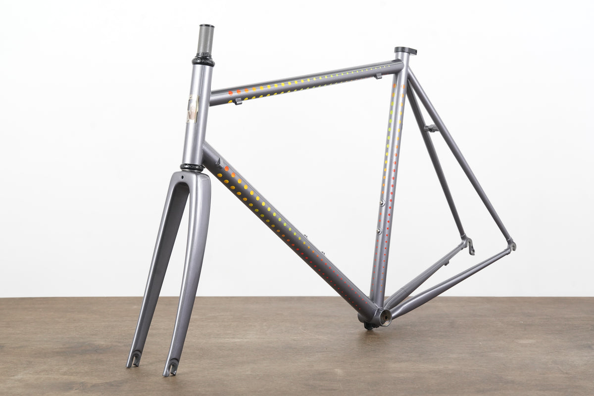 NEW 58cm Pegoretti Duende Mezzatazza Steel Rim Brake Frameset + Falz Fork