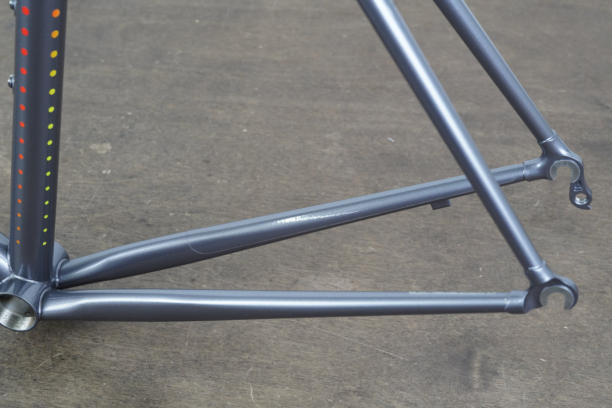 NEW 58cm Pegoretti Duende Mezzatazza Steel Rim Brake Frameset + Falz Fork