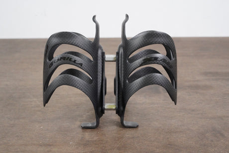 (2) XLAB Gorilla Carbon Bottle cages + XLAB Turbo Alloy Saddle Rail Mount 195g