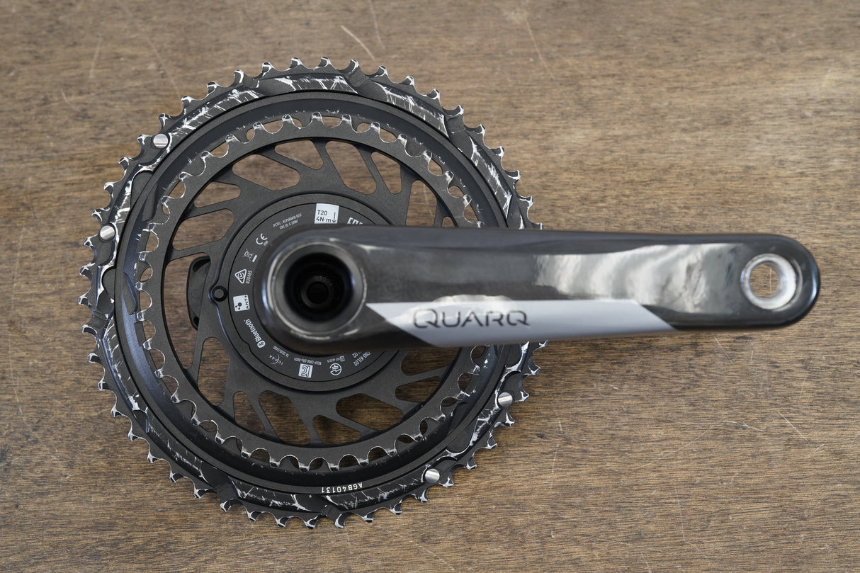 165mm 50/37T DUB Quarq Carbon Power Meter 12 Speed Road Crankset 749
