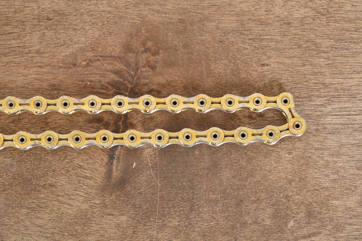 106L KMC X11SL Gold 11 Speed Road Chain 50% Life Remaining 106 Links