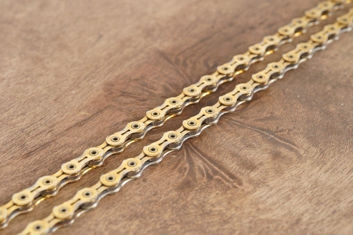 106L KMC X11SL Gold 11 Speed Road Chain 50% Life Remaining 106 Links