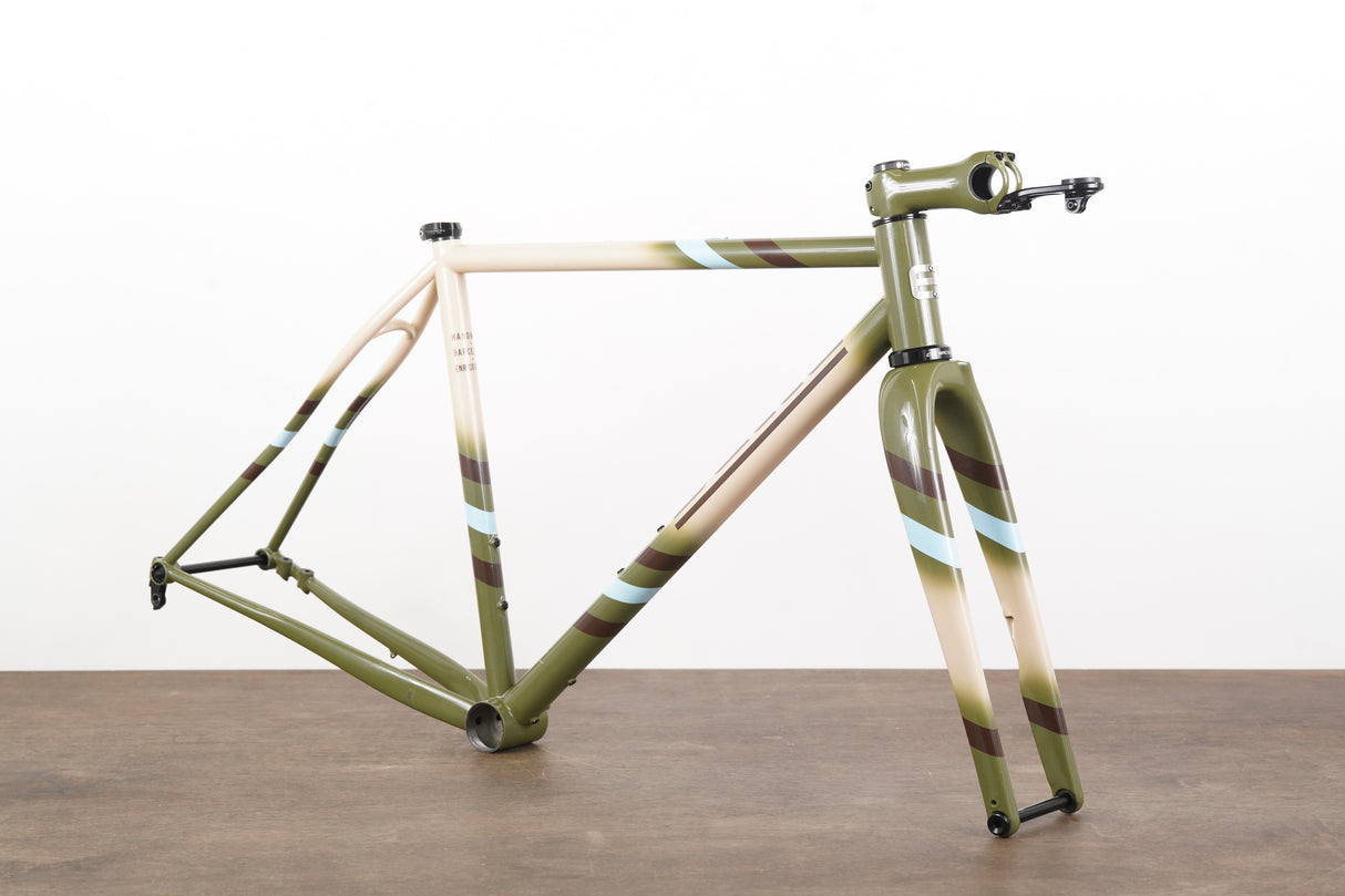 M (Medium) Belle Cycles GRAR Steel Disc Brake Frameset + Stem (Custom Geometry)