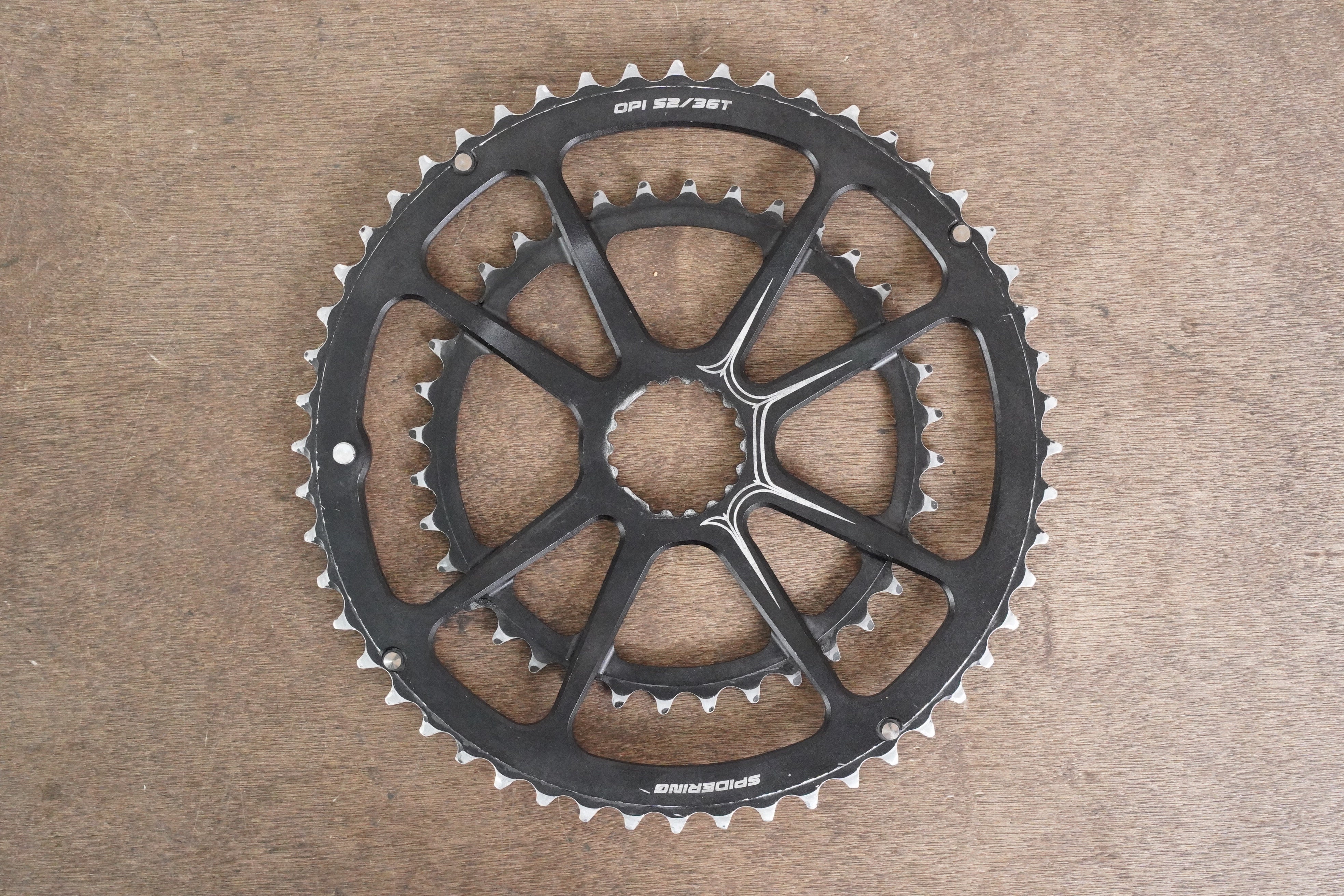 52/36T Cannondale Spidering OPI 8-Arm Chainrings For