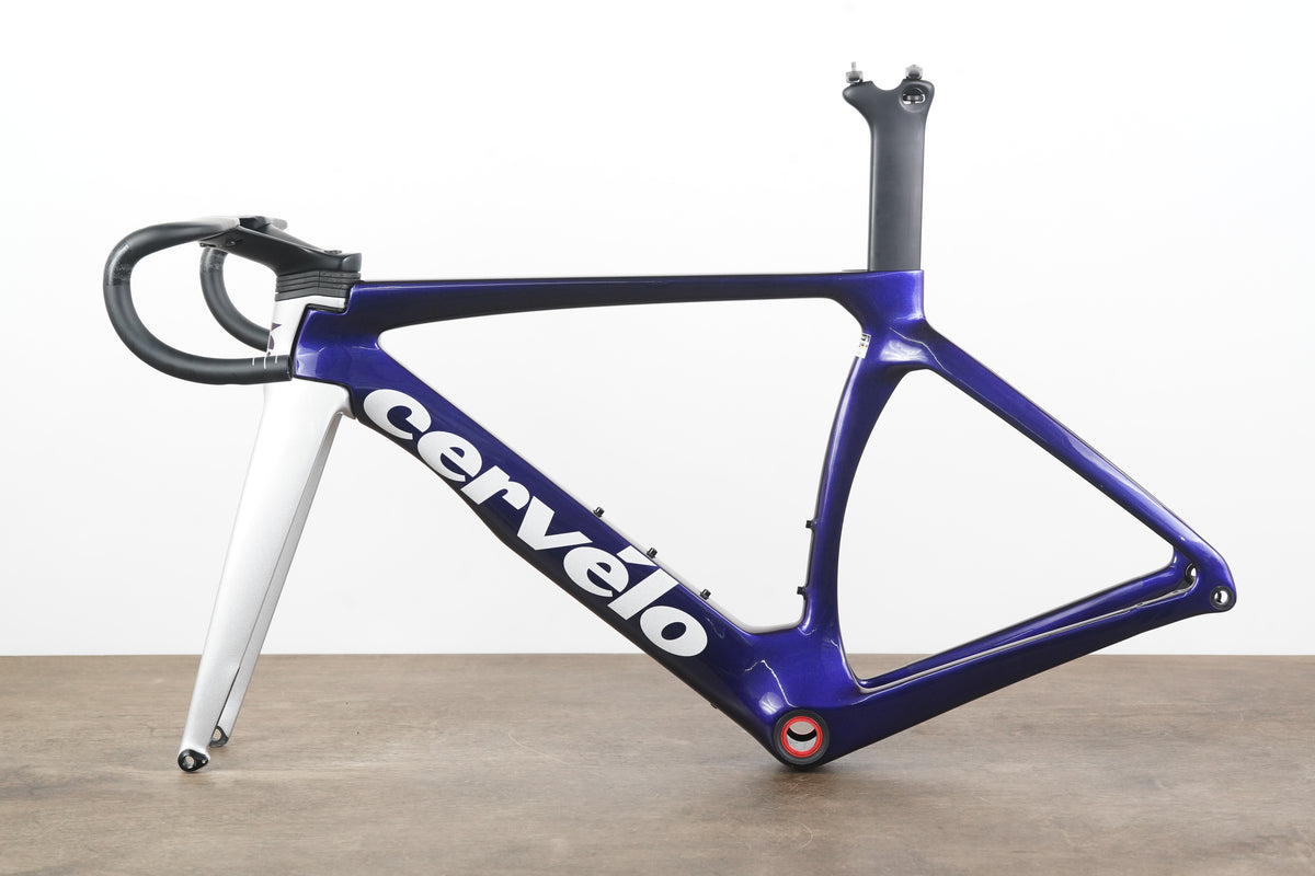 2023 49cm Cervelo S5 Carbon Aero Disc Brake Road Frameset + Cockpit