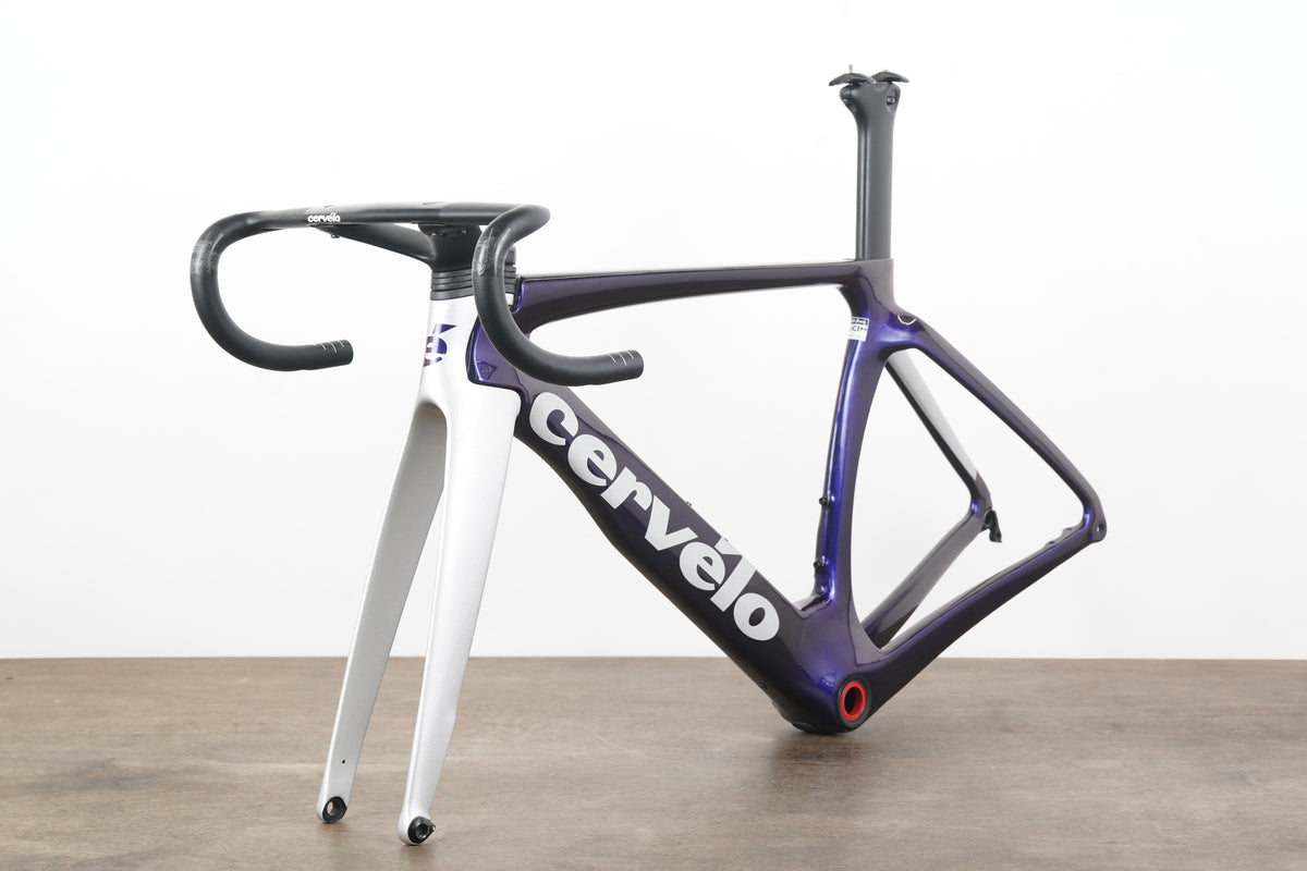 2023 49cm Cervelo S5 Carbon Aero Disc Brake Road Frameset + Cockpit