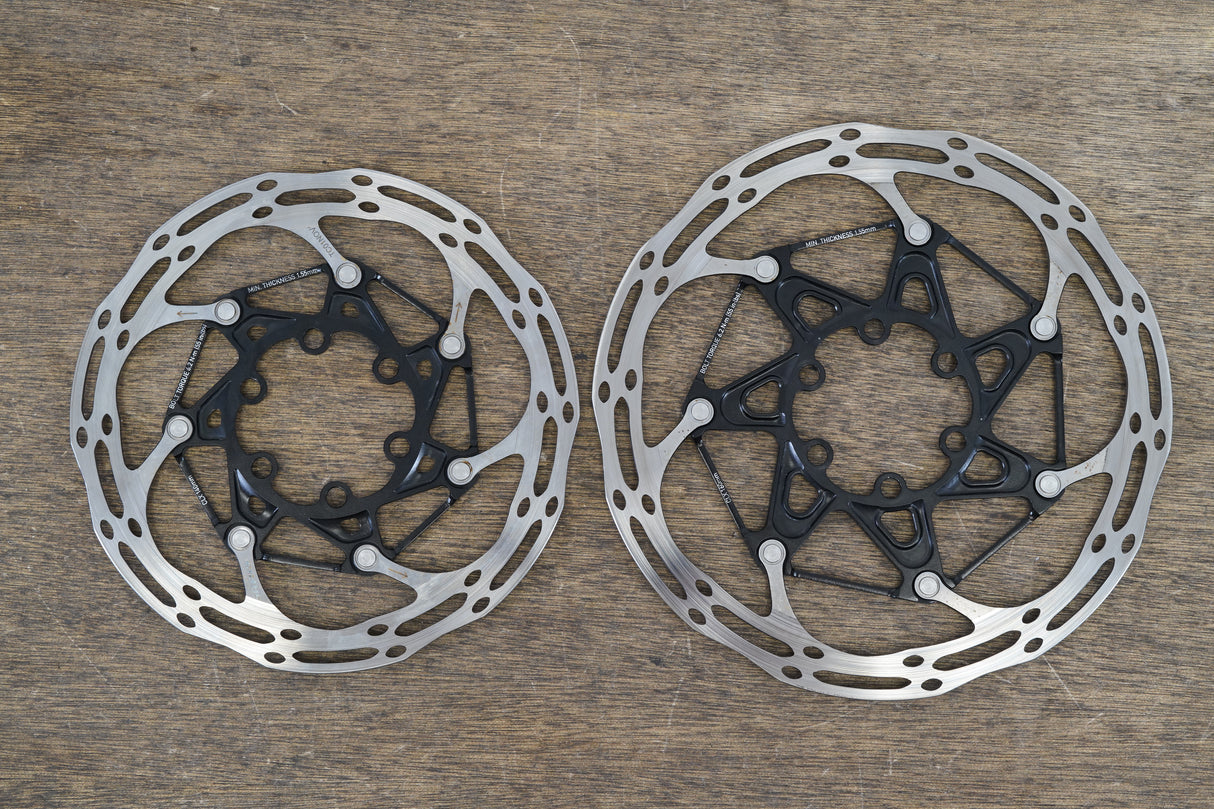 (2) 160/140mm SRAM Centerline CLX 6 Bolt Disc Brake Rotors