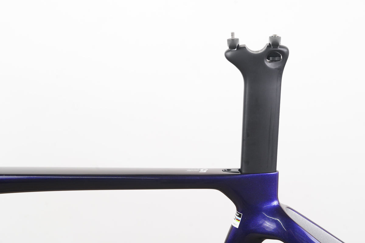 2023 49cm Cervelo S5 Carbon Aero Disc Brake Road Frameset + Cockpit