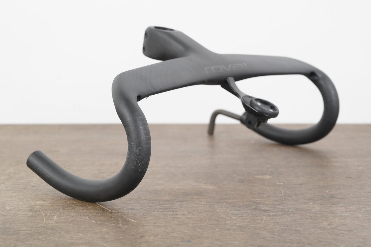 42cm 100mm Roval Rapide Carbon Integrated Barstem Handlebar + Mount 1 1/8"