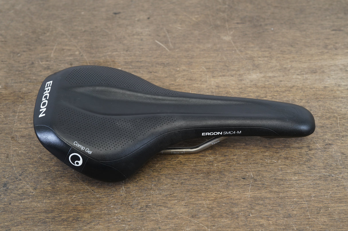 148mm Ergon SMC4-M Comp Gel Men TiNox Rail Road Saddle 279g